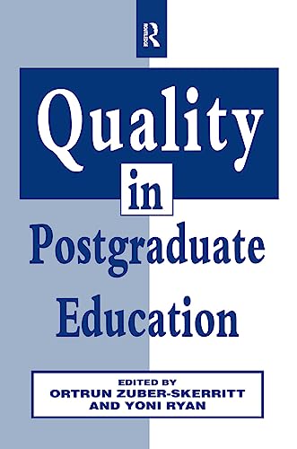 Stock image for Quality in Postgraduate Education for sale by Cambridge Rare Books