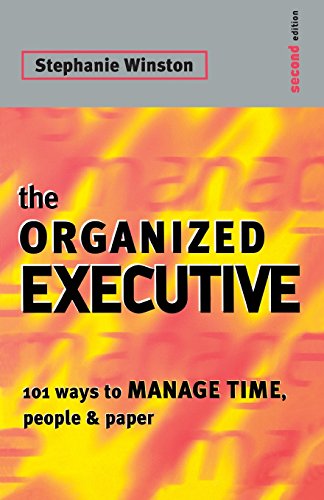 Imagen de archivo de Organised Executive: 101 Ways to Manage Time, Paper and People (Professional Paperbacks) a la venta por WorldofBooks