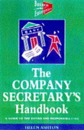 Beispielbild fr The Company Secretary's Handbook: A Guide to the Duties and Responsibilities zum Verkauf von AwesomeBooks