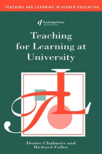 Beispielbild fr Teaching for Learning at University zum Verkauf von Better World Books