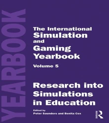 Beispielbild fr International Simulation and Gaming Yearbook: Research into Simulations in Education: 005 zum Verkauf von AwesomeBooks