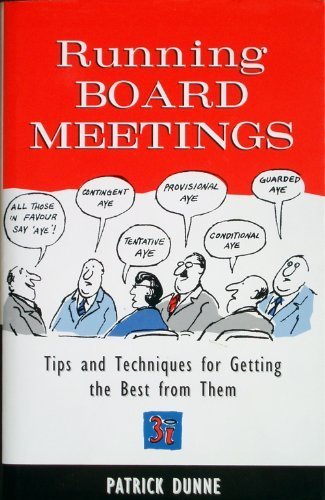 Imagen de archivo de Running Board Meetings a la venta por SecondSale