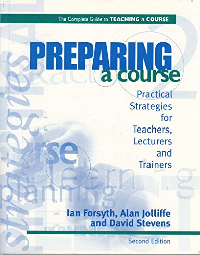 Imagen de archivo de Preparing a Course a la venta por Better World Books Ltd