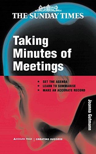 Imagen de archivo de Taking Minutes of Meetings (Creating Success) a la venta por Wonder Book