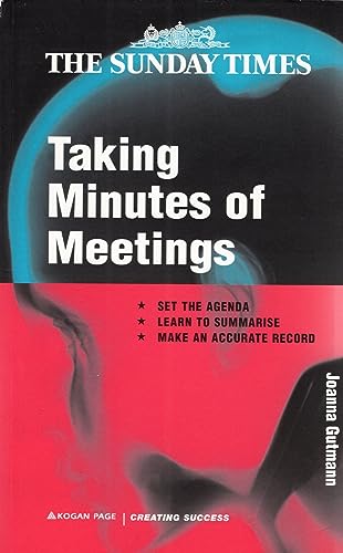 Stock image for Taking Minutes of Meetings (Creating Success) for sale by Wonder Book