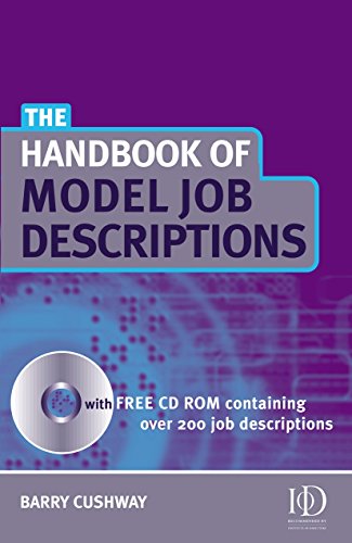 Stock image for The Handbook of Model Job Descriptions for sale by HALCYON BOOKS