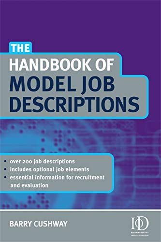 Stock image for The Handbook of Model Job Descriptions for sale by Better World Books