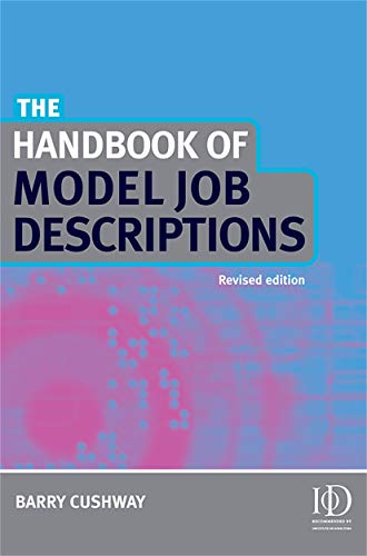 Stock image for The Handbook of Model Job Descriptions for sale by WorldofBooks