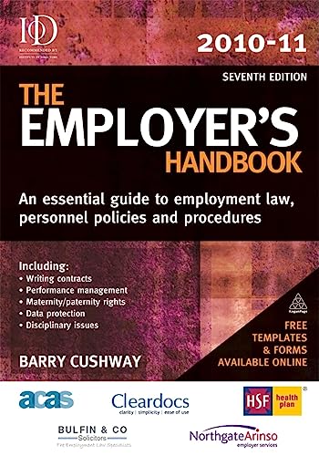 Stock image for The Employer's Handbook 2010-11: An Essential Guide to Employment Law, Personnel Policies and Procedures for sale by Books Puddle