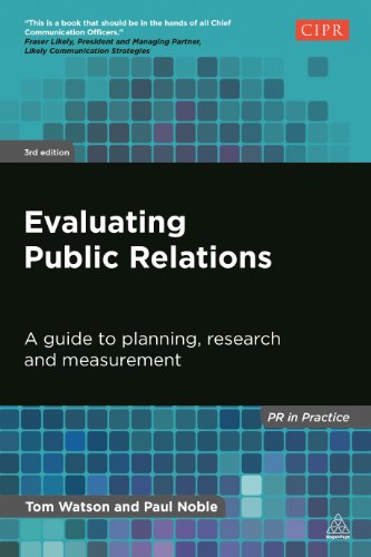 Imagen de archivo de Evaluating Public Relations: A Guide to Planning, Research and Measurement (PR In Practice) a la venta por Textbooks_Source
