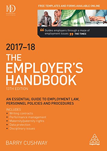 Stock image for The Employer's Handbook 2017-2018 for sale by Project HOME Books