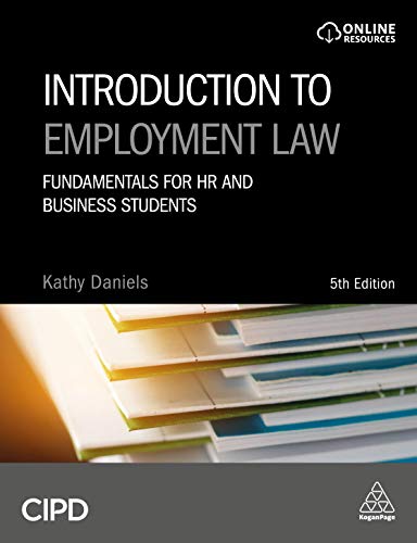 Beispielbild fr Introduction to Employment Law: Fundamentals for HR and Business Students zum Verkauf von AwesomeBooks