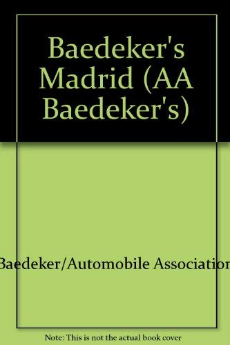 9780749511036: Baedeker's Madrid (AA Baedeker's)