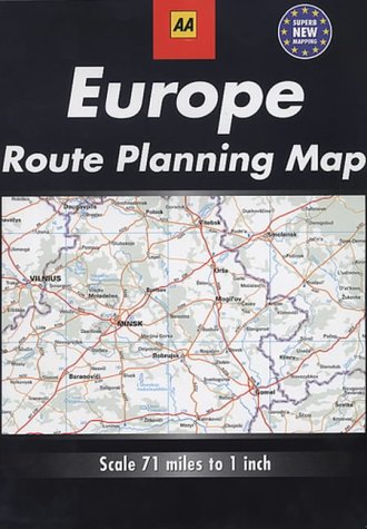 Europe Route Planning Map (AA European Road Maps) (9780749522049) by A.A. Publishing