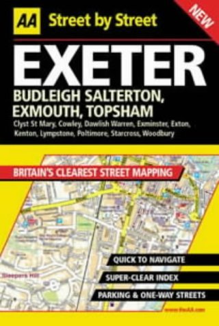 AA Street by Street: Exeter, Budleigh, Salterton, Exmouth, Topsham (9780749528256) by AA Publishing