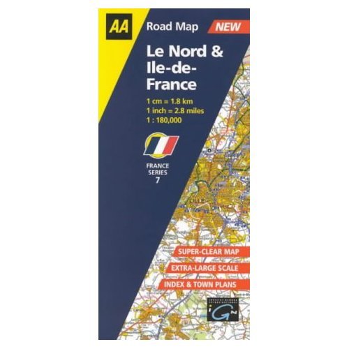 Stock image for Nord and Ile de France (AA Road Map France Series) for sale by Reuseabook