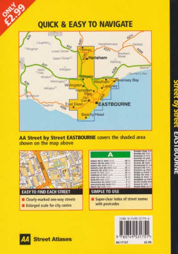 AA Street by Street: Eastbourne, Hailsham, Seaford (9780749531751) by AA Publishing