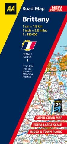 Beispielbild fr Brittany (AA Road Map France Series) zum Verkauf von Goldstone Books