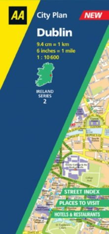 AA City Plan Dublin (Ireland) 1:10,600 (9780749537586) by Aa