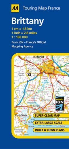 Brittany (AA Road Map France) (9780749544041) by Aa