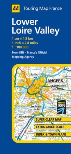 Stock image for Lower Loire Valley (AA Road Map France) for sale by SecondSale