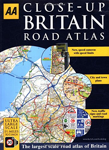 Close-Up Britain Road Atlas A3 (9780749558055) by AA Publishing