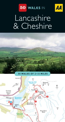 Stock image for Lancashire & Cheshire (AA 50 Walks Series) for sale by WorldofBooks
