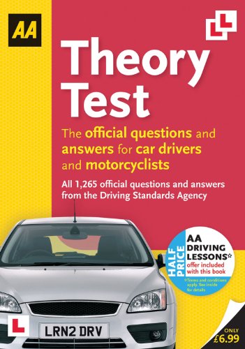 Stock image for AA Theory Test. The Official Questions and Answers For Car Drivers and Motorcyclists. All 1,265 Official Questions and Answers From the Driving Standards Agency for sale by The London Bookworm