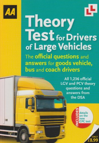 Stock image for Theory Test for Large Vehicle Drivers (Aa Driving Test) for sale by WorldofBooks