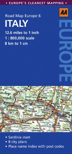 Road Map Italy (AA Road Map Europe 6) - AA Publishing