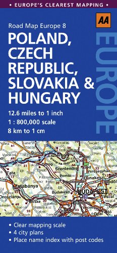 Road Map Poland, Czech Rep & Hungary (9780749568429) by AA Publishing