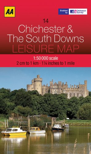 9780749572815: Chichester and South Downs (AA Leisure Maps) [Idioma Ingls]: 14