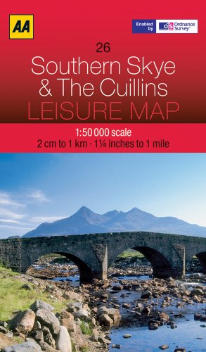 Aa Southern Skye & the Cuillins Leisure Map (Aa Leisure Maps) (9780749572990) by AA Publishing