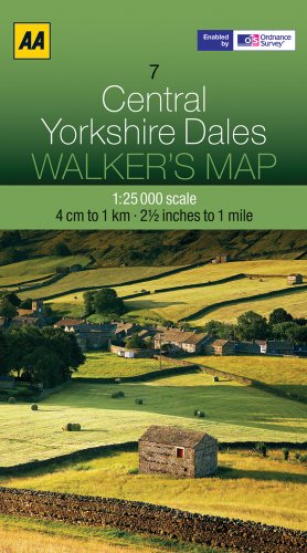 9780749573157: Walker's Map Central Yorkshire Dales