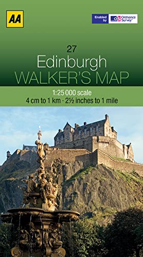 Beispielbild fr Walkers Map Edinburgh zum Verkauf von PBShop.store UK