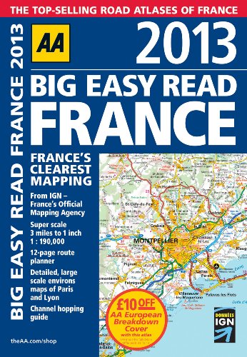 9780749573782: AA Big Easy Read France 2013 (Road Atlas)