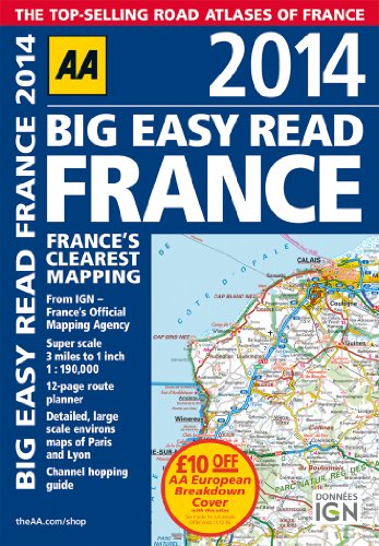 9780749575229: AA Big Easy Read France 2014 (Road Atlas) [Idioma Ingls]