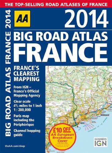 9780749575243: AA Big Road Atlas France 2014 [Idioma Ingls]