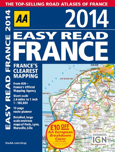 Stock image for AA Easy Read France 2014 for sale by WorldofBooks