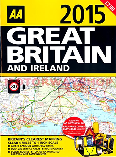 Imagen de archivo de AA 2015 Road Atlas Great Britain & Ireland UK Latest Edition a la venta por WorldofBooks