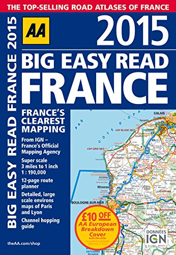 Stock image for AA Big Easy Read France 2015 (Road Atlas France) for sale by WorldofBooks