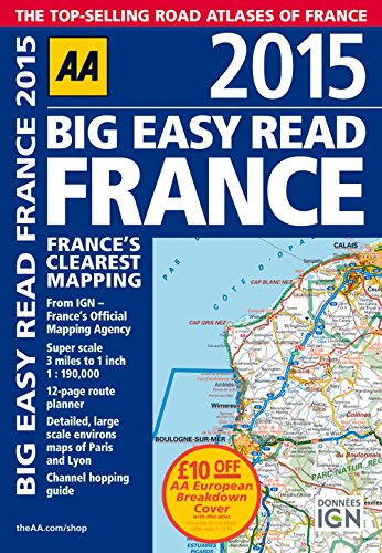 9780749576653: AA Big Easy Read France 2015 Spiral (Road Atlas France)