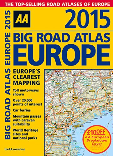 9780749576660: Big Road Atlas Europe 2015 [Idioma Ingls]