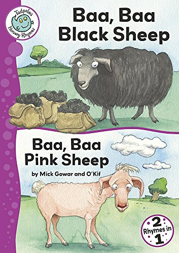 Stock image for Baa, Baa Black Sheep / Baa, Baa Pink Sheep (Tadpoles Nursery Rhymes) for sale by AwesomeBooks