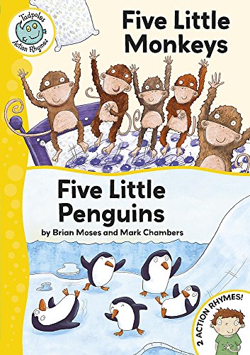 Beispielbild fr Tadpoles Action Rhymes: Five Little Monkeys / Five Little Penguins zum Verkauf von WorldofBooks