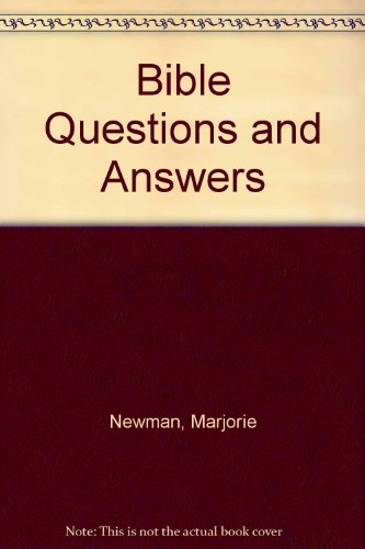 Stock image for Bible Questions and Answers for sale by WorldofBooks