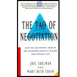 Stock image for The Tao Of Negotiation: How to Resolve Conflict in All Areas of Your Life for sale by WorldofBooks