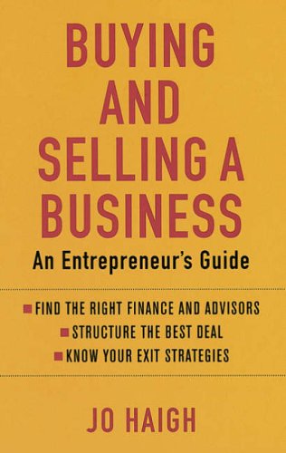 Beispielbild fr Buying and Selling a Business: An Entrepreneur's Guide zum Verkauf von WorldofBooks