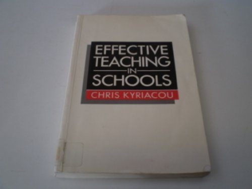 Stock image for Effective Teaching in Schools for sale by WorldofBooks