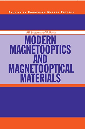 Imagen de archivo de Modern Magnetooptics and Magnetooptical Materials (Condensed Matter Physics) a la venta por Phatpocket Limited